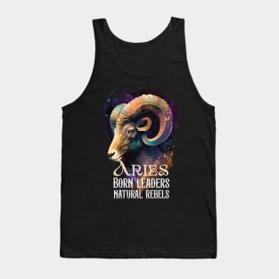 Aries Zodiac Sign Born to be Wild Tank Top